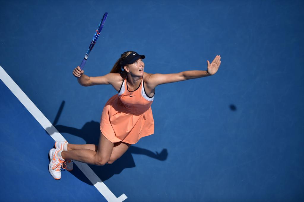 Sharapova foi eliminada nas quartas de final do Aberto da Austrália, mas deve estar no Rio na Olimpíada. | Peter Parks/AFP