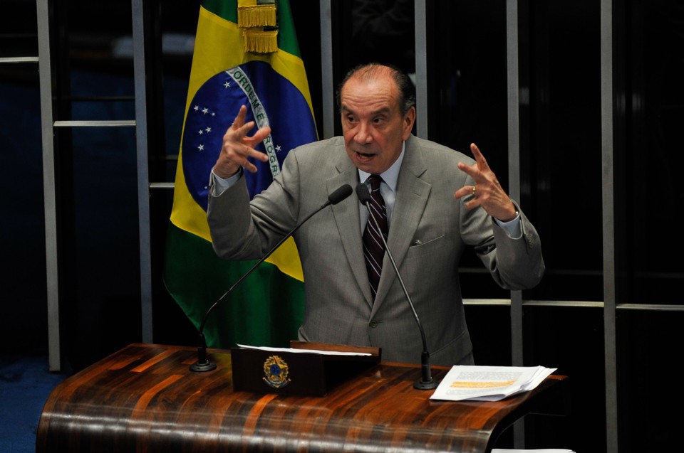 Uma das principais vozes da oposição no Senado, Aloysio Nunes atacou o governo Dilma. | Antônio Cruz/Agência Brasil