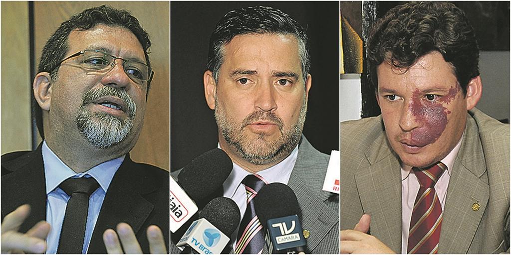 Afonso Florence (BA), Paulo Pimenta (RS) e Reginaldo Lopes (MG). | /