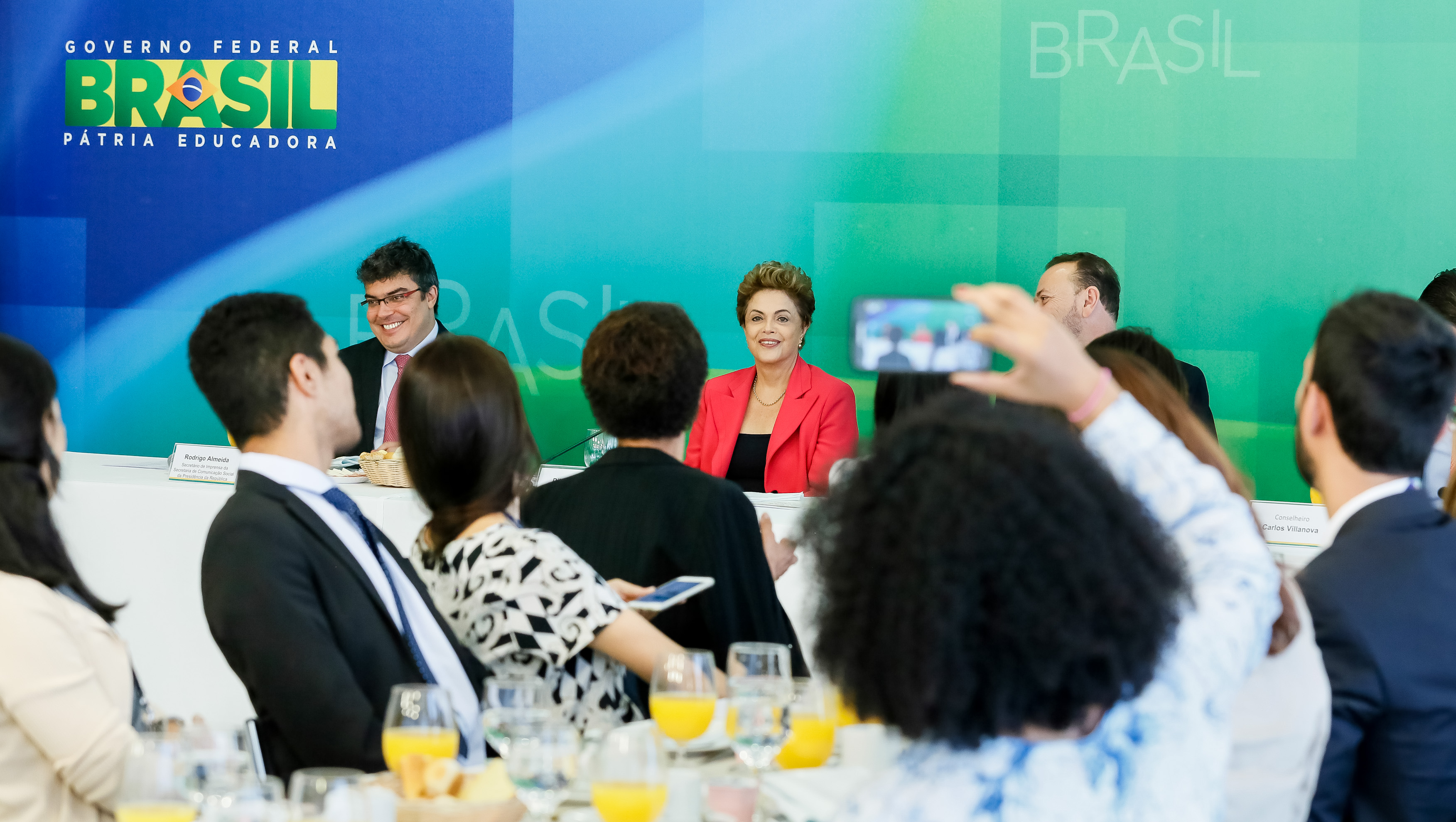 Presidente Dilma durante café da manhã com jornalistas: nenhuma questão pouco clara. | Ichiro Guerra/PR