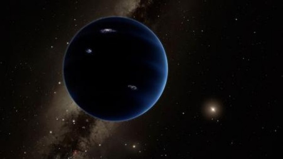 Concepção artística do Planeta Nove, que pode ser o mais novo integrante reconhecido no Sistema Solar | Reprodução/Caltech
