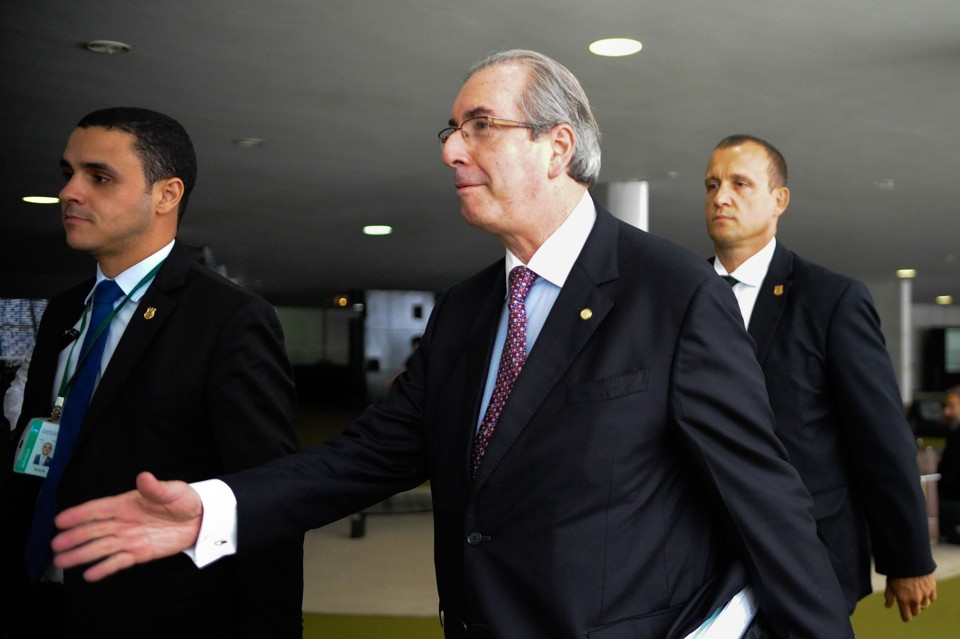 Eduardo Cunha retoma os trabalhos na Câmara pressionado pelo Conselho de Ética da Casa. | Andressa Anholete/AFP