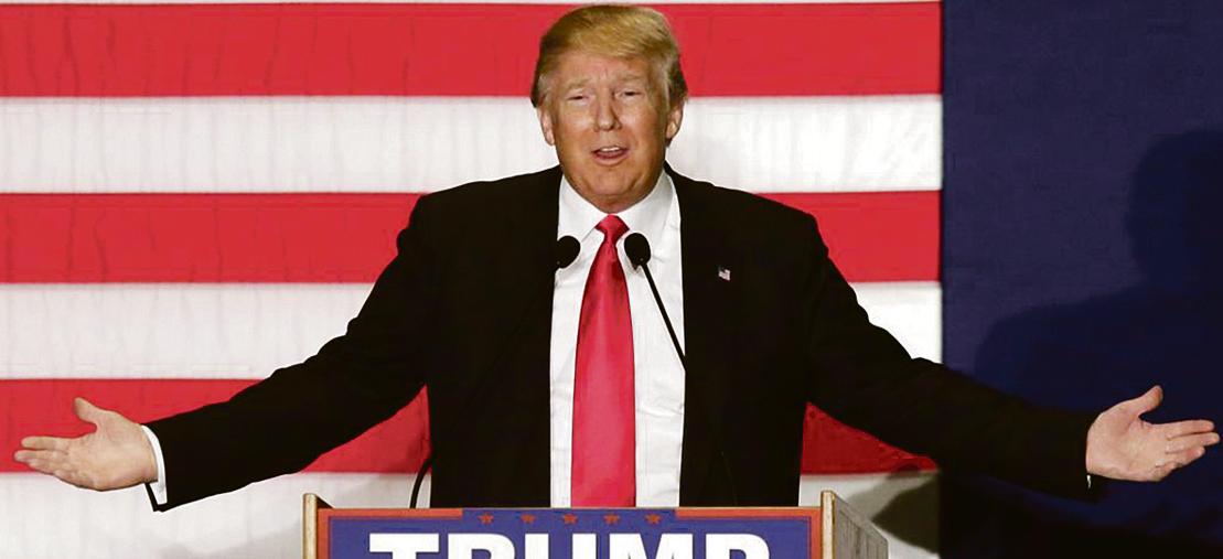 Trump é fã declarado da música de Adele. | Joshua LOTT/AFP