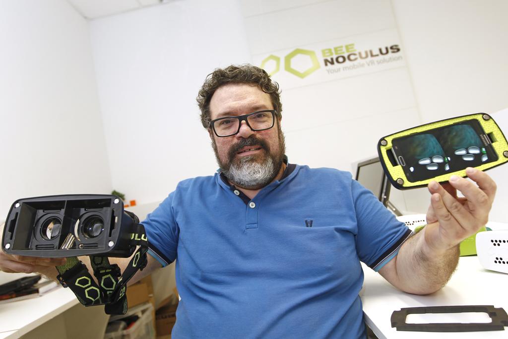 José Terrabuio Júnior , desenvolvedor do Beenoculus: realidade virtual acessível a todos | Antônio More/Gazeta do Povo