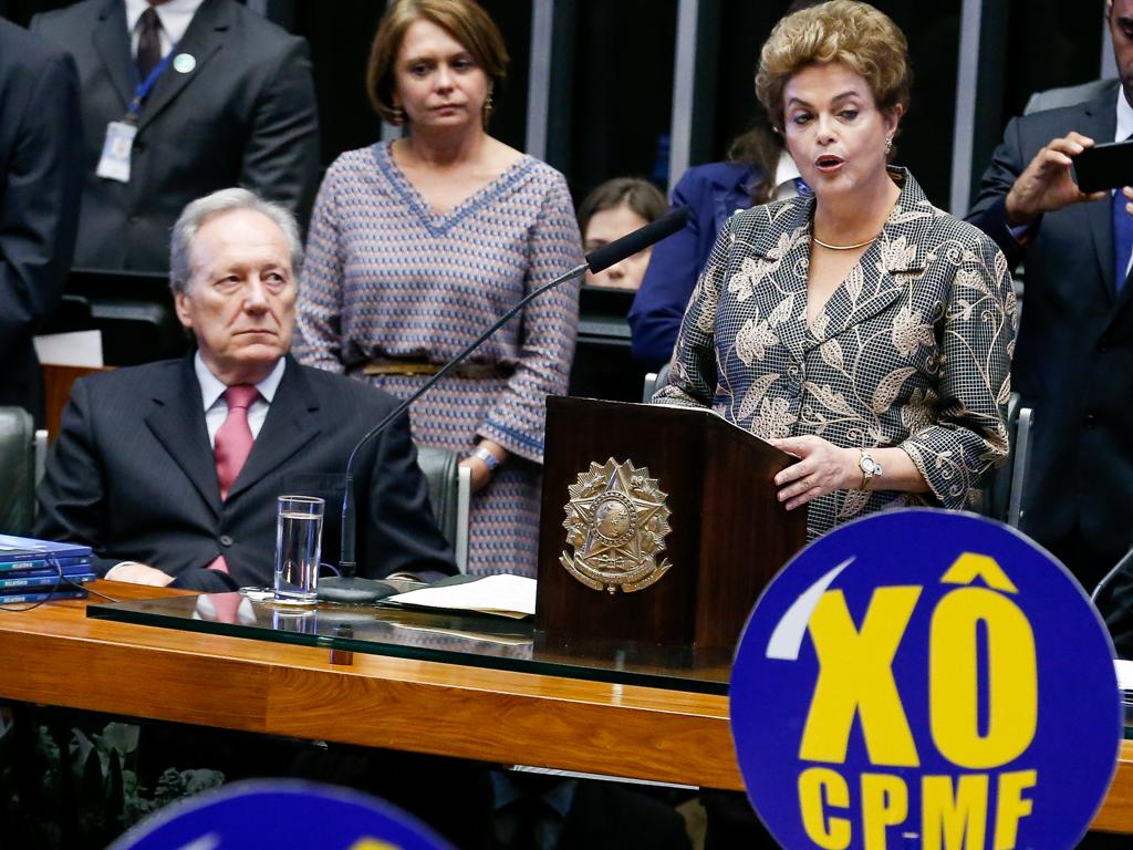 Presidente Dilma Rousseff defendeu a volta da CPMF em discurso no Congresso. | Pedro Ladeira/Folhapress