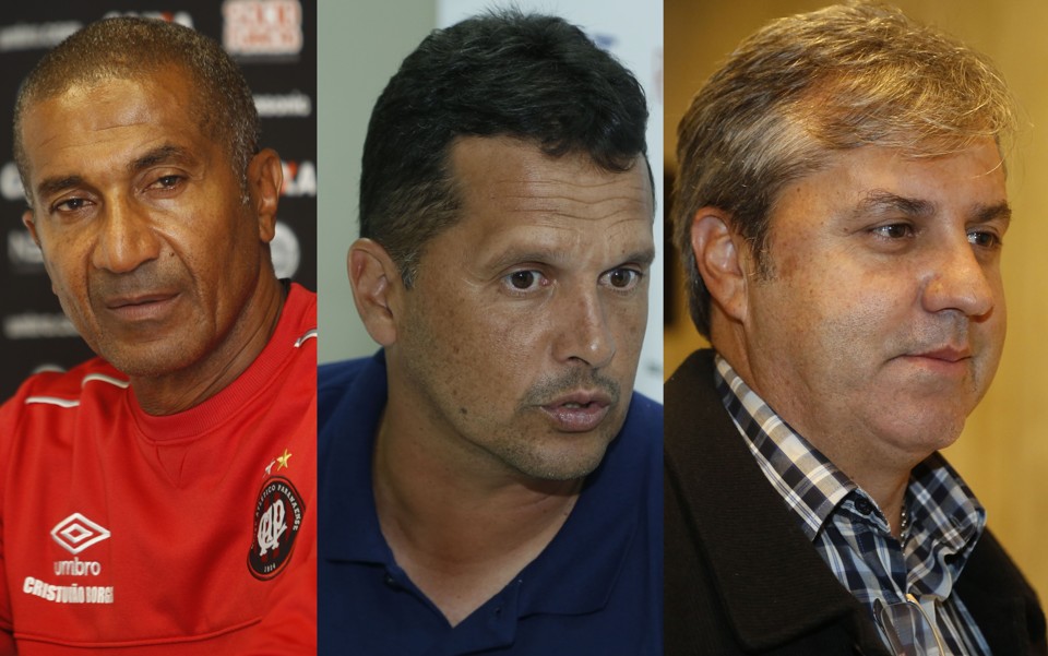 Cristóvão, Claudinei e Gilson. | /