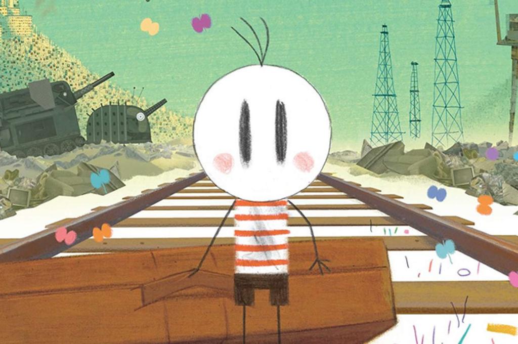 Com técnica que mistura giz de cera e caneta Bic, “O Menino e o Mundo” conta a história de um garotinho que perambula atrás do pai | Divulgação