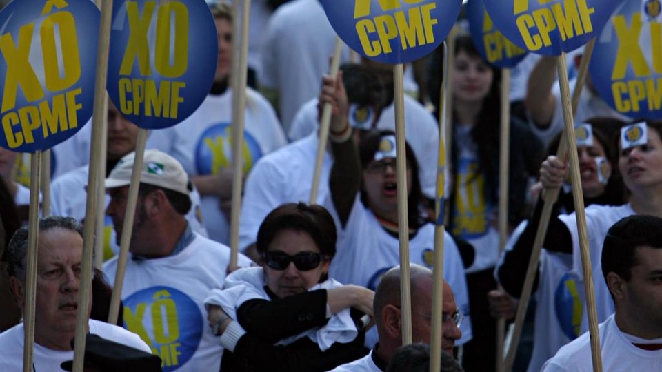 Proposta de recriar a CPMF, alvo de protestos, é um dos assuntos em pauta no Congreso | Albari Rosa/Gazeta do Povo