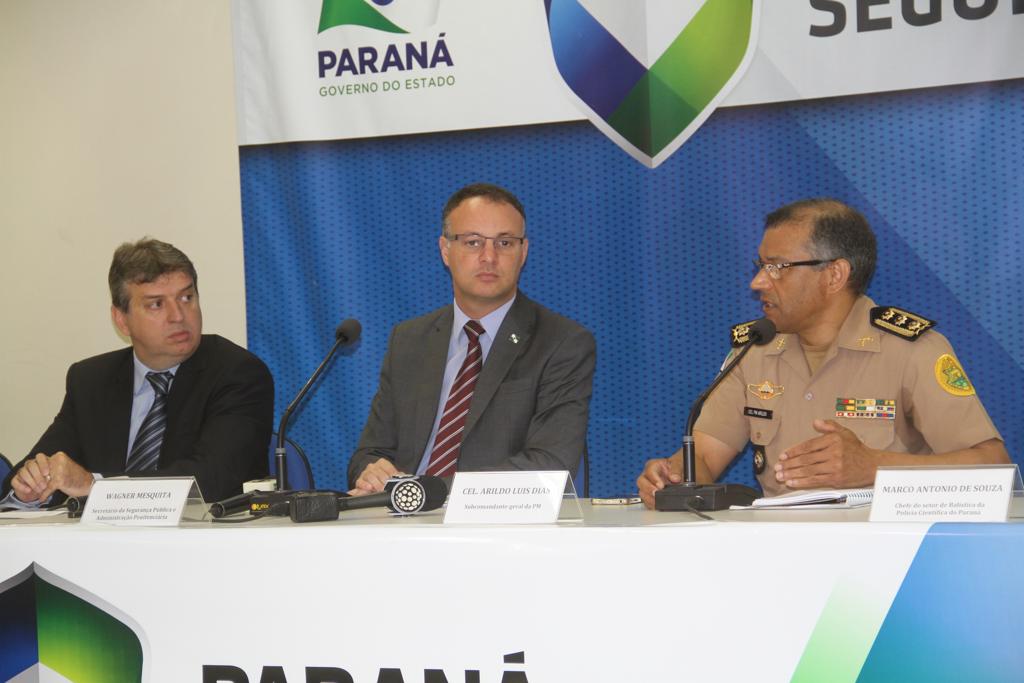 Wagner Mesquita apresenta o resultado da investigação sobre o assassinado do PM | Gerson Klaina/Tribuna do Parana