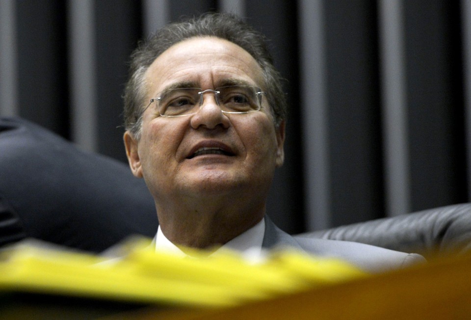 Renan Calheiros, presidente do Senado: denúncia chega para julgamento do Supremo. | Valter Campanato/Agência Brasil