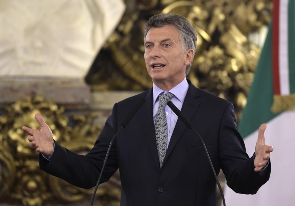 Presidente Mauricio Macri abriu negociações com os chamados fundos abutres . | Juan Mabromata/AFP