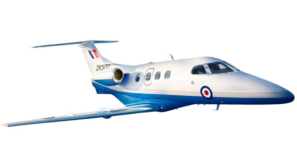 O contrato assinado com o governo britânico prevê a aquisição de cinco aeronaves Phenom 100 | Divulgação/Embraer