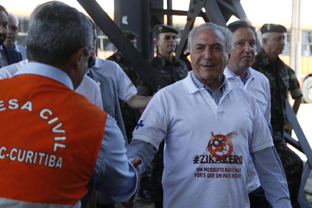 Temer esteve em Curitiba no fim de semana. | Henry Milleo/Gazeta