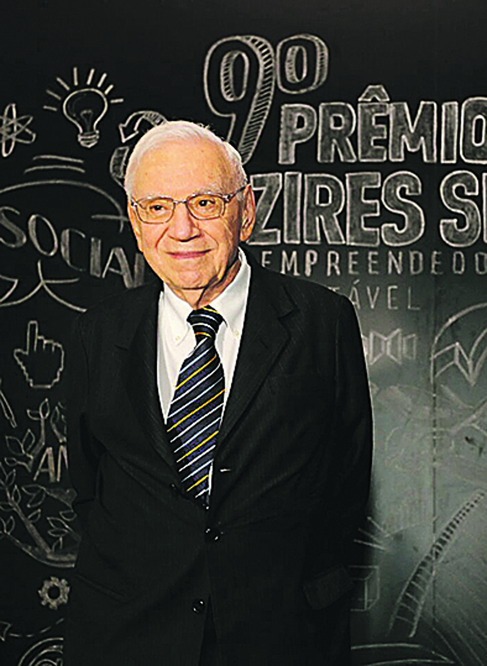 O ex-ministro e fundador da Embraer Ozires Silva, que dá nome ao prêmio, prestigiou a festa de premiação em Curitiba. | Pedro Serapio/Gazeta do Povo