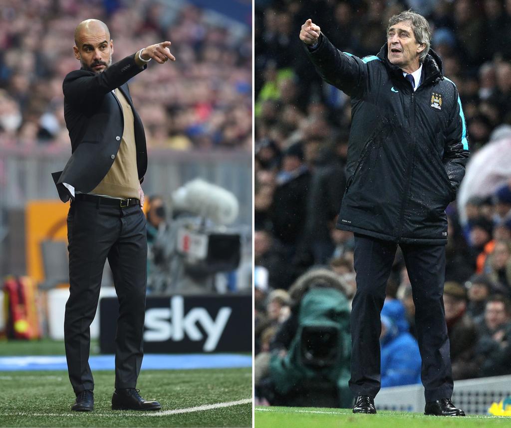 Guardiola substitui Pellegrini com a missão de transformar o Manchester City em potência europeia. | CHRISTOF STACHE/AFP