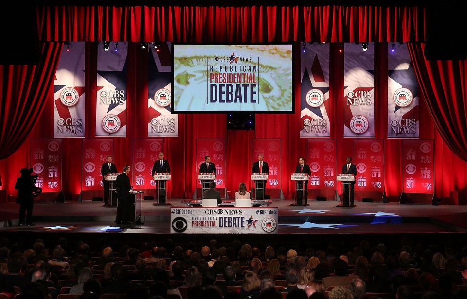Este foi o nono debate entre os pré-candidatos republicanos à Presidência | Spencer Platt/AFP