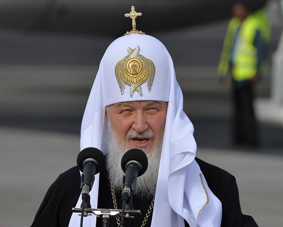 Patriarca Kirill, da Igreja Ortodoxa, discursa durante sua chegada a Havana, Cuba | YAMIL LAGE/AFP