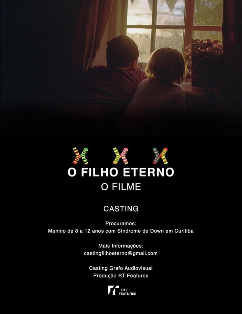 Cartaz da seleção de atores para o filme O Filho Eterno. | /