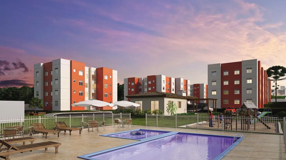 Residencial Veneza é um projeto da Construtora Fontanive  no Tatuquara, com apartamentos a partir de R$ 140 mil. | Divulgação