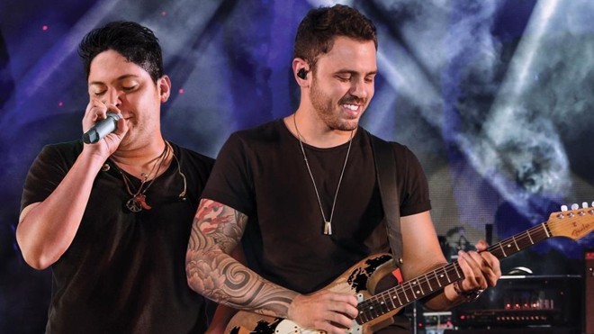 Jorge & Mateus vêm ao Paraná para cantar hits como “Nocaute’ e “Os Anjos Cantam”. | /Divulgação