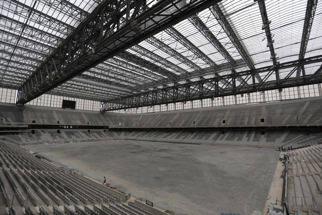 Estádio atleticano restando 11 dias para o fim do prazo da colocação do gramado sintético. | Henry Milleo/Gazeta