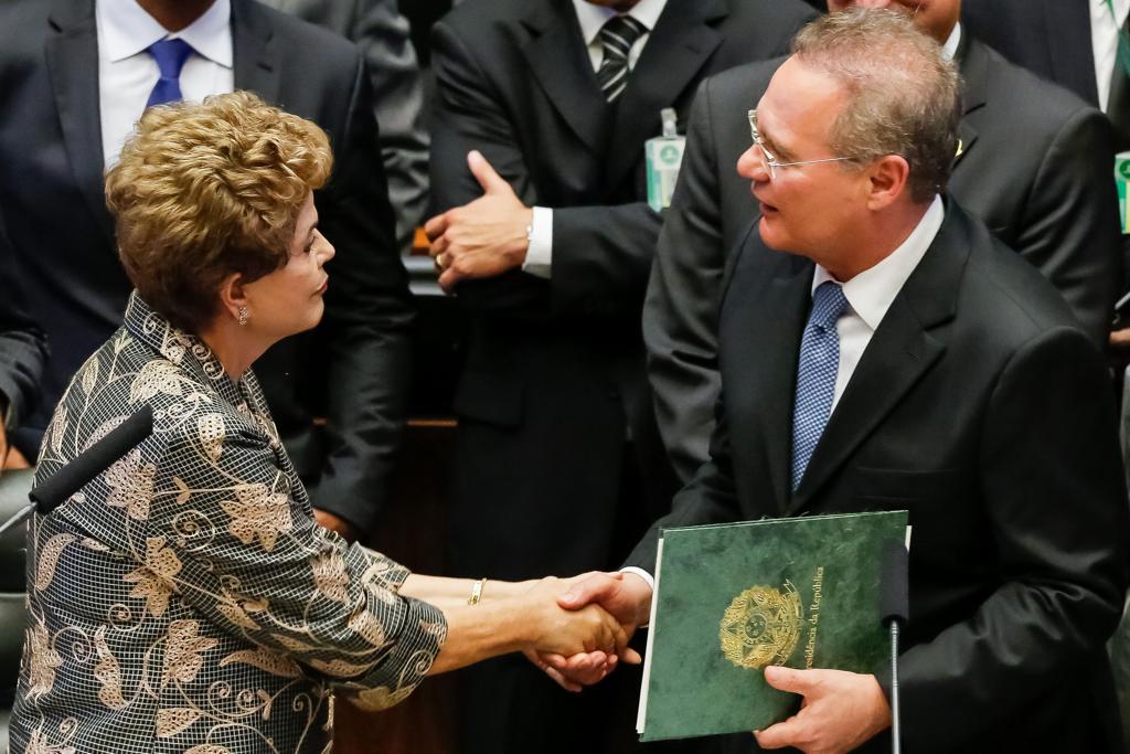 Dilma com Renan: ela precisará do Congresso para aprovar algumas medidas. | Ichiro Guerra/PR