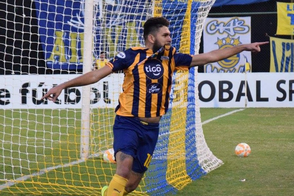 Ortega foi o vice-artilheiro da Copa Sul-Americana de 2015. | Divulgação/Sportivo Luqueño