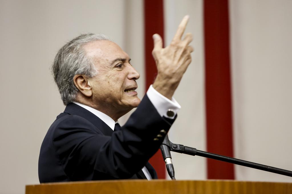 Temer vem percorrendo estados para ser reconduzido à presidência do PMDB. | Henry Milleo/Gazeta do Povo