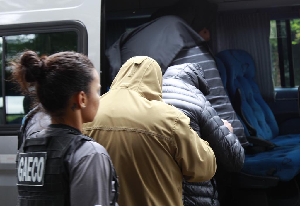 Presos na quarta fase da Operação Publicano. | Aniele Nascimento/Gazeta do Povo