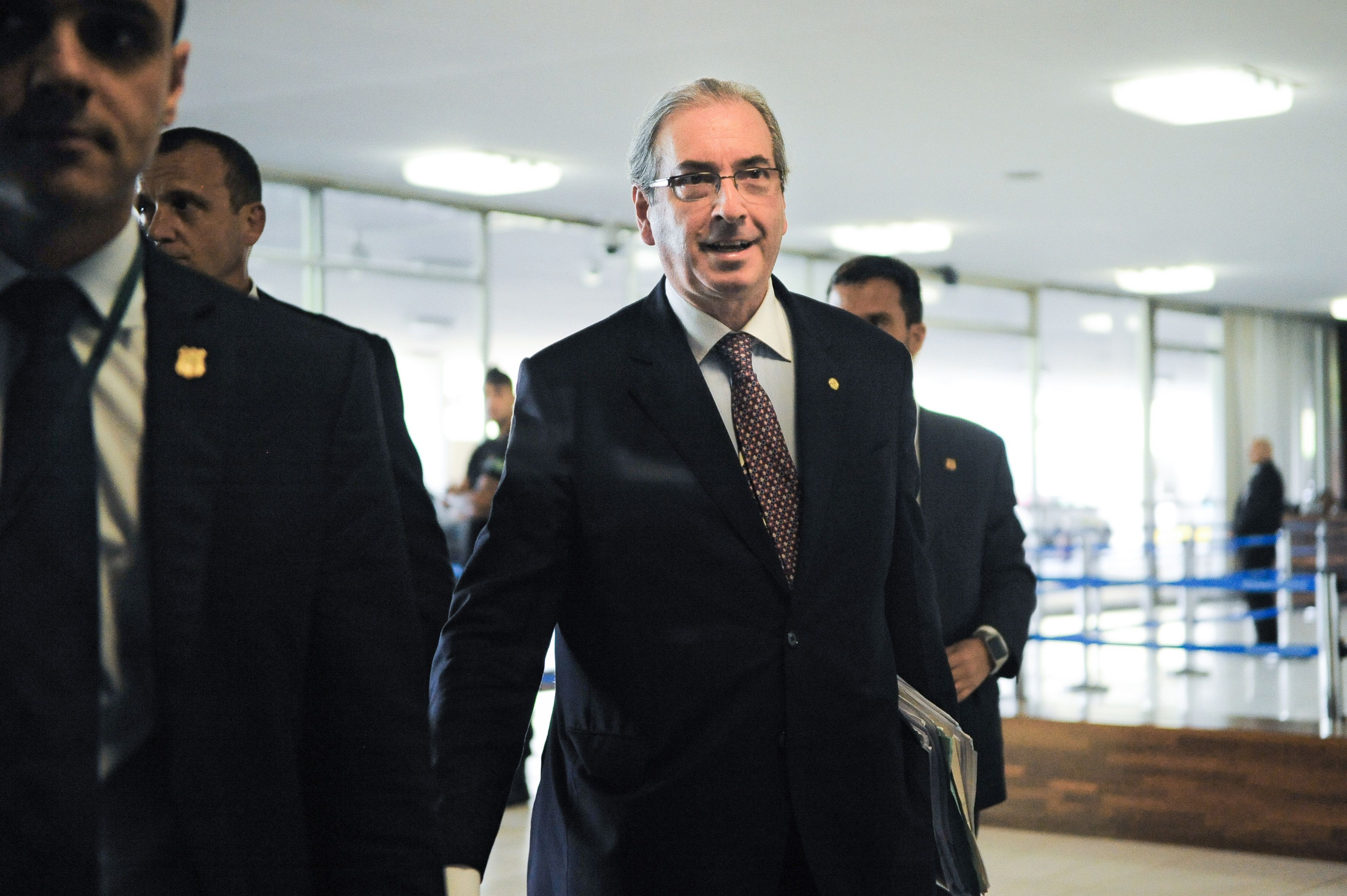 Eduardo Cunha, presidente da Câmara Federal: Conselho de Ética, Lava Jato e STF são as pedras no caminho do peemedebista. | Andressa Anholete / AFP