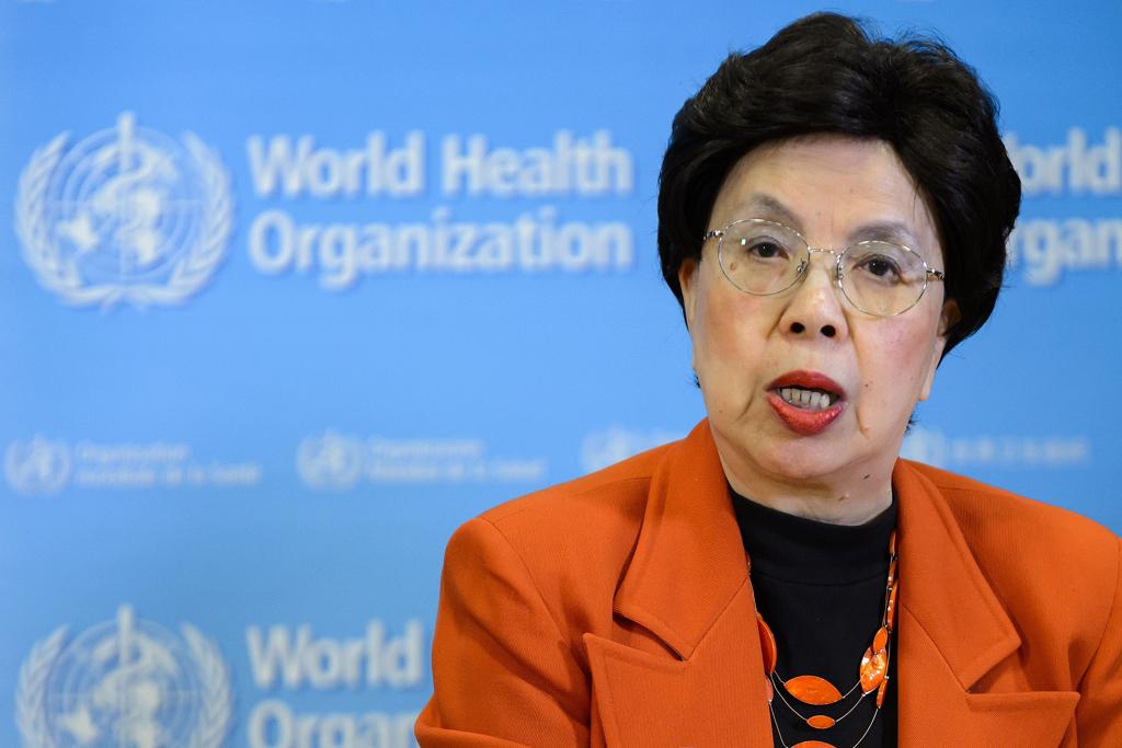 Diretora-chefe da OMS, Margaret Chan, durante o anúncio sobre as condições associadas ao zika vírus | FABRICE COFFRINI/AFP