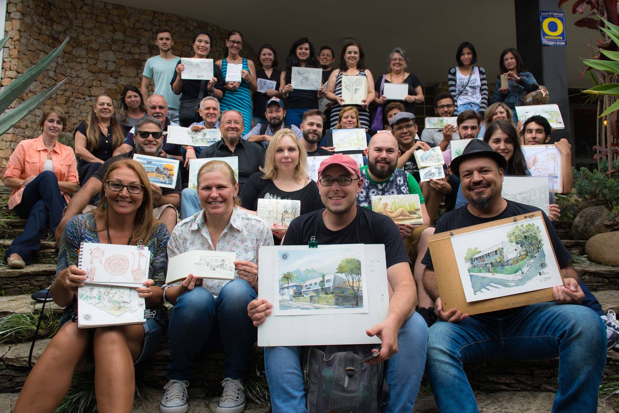 Urban Sketchers Curitiba na Casa José Barbosa: grupo se prepara para encontro brasileiro | Washington Takeuchi/Divulgação