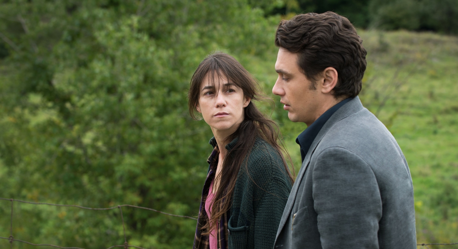 Charlotte Gainsbourg e James Franco não convencem como o casal de protagonistas de “Tudo Vai Ficar Bem”. | Divulgação