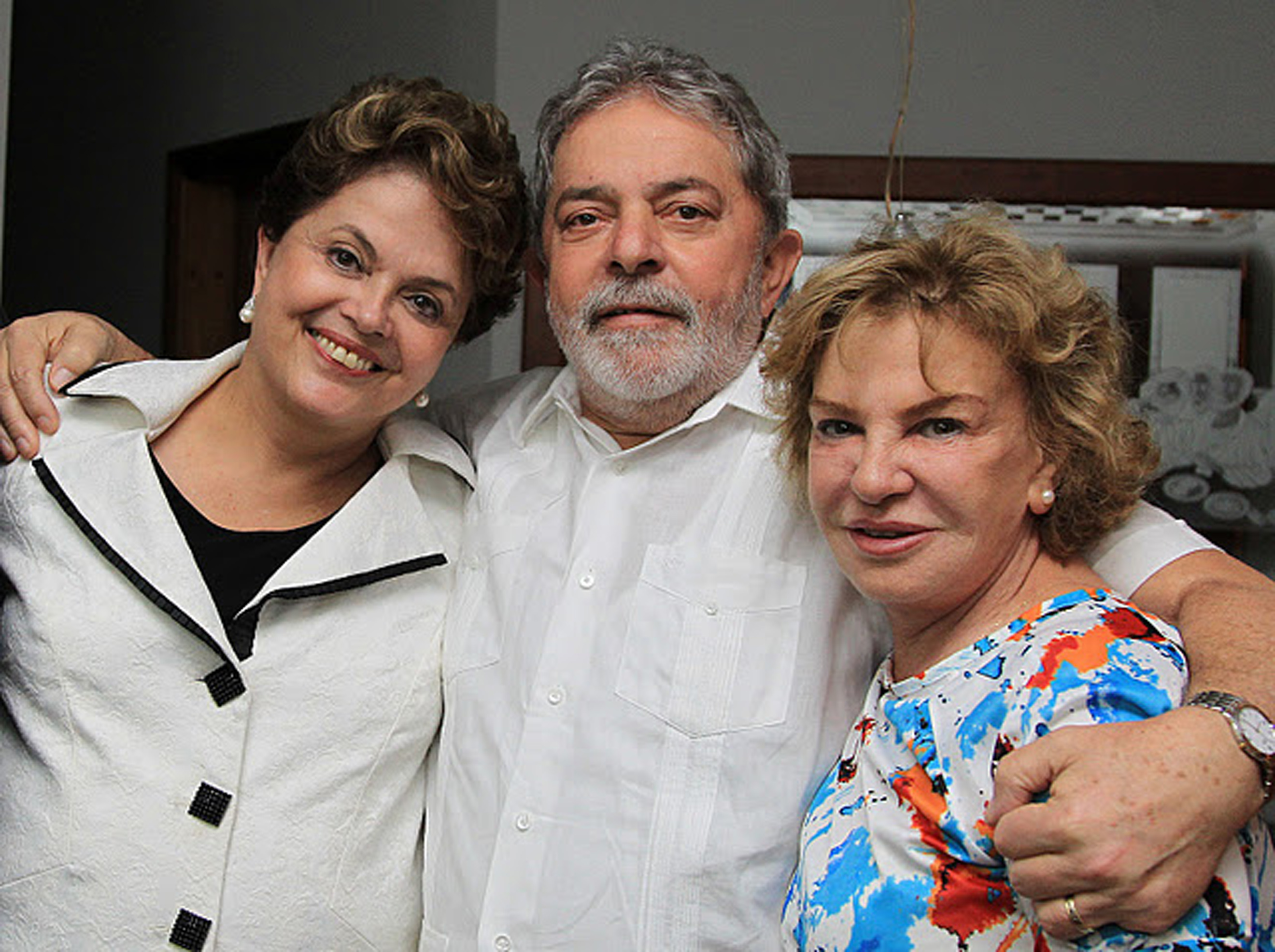 Marisa Letícia com Lula e a presidente Dilma Rousseff: desabafos contra o panelaço. | Ricardo Stuckert/Divulgação