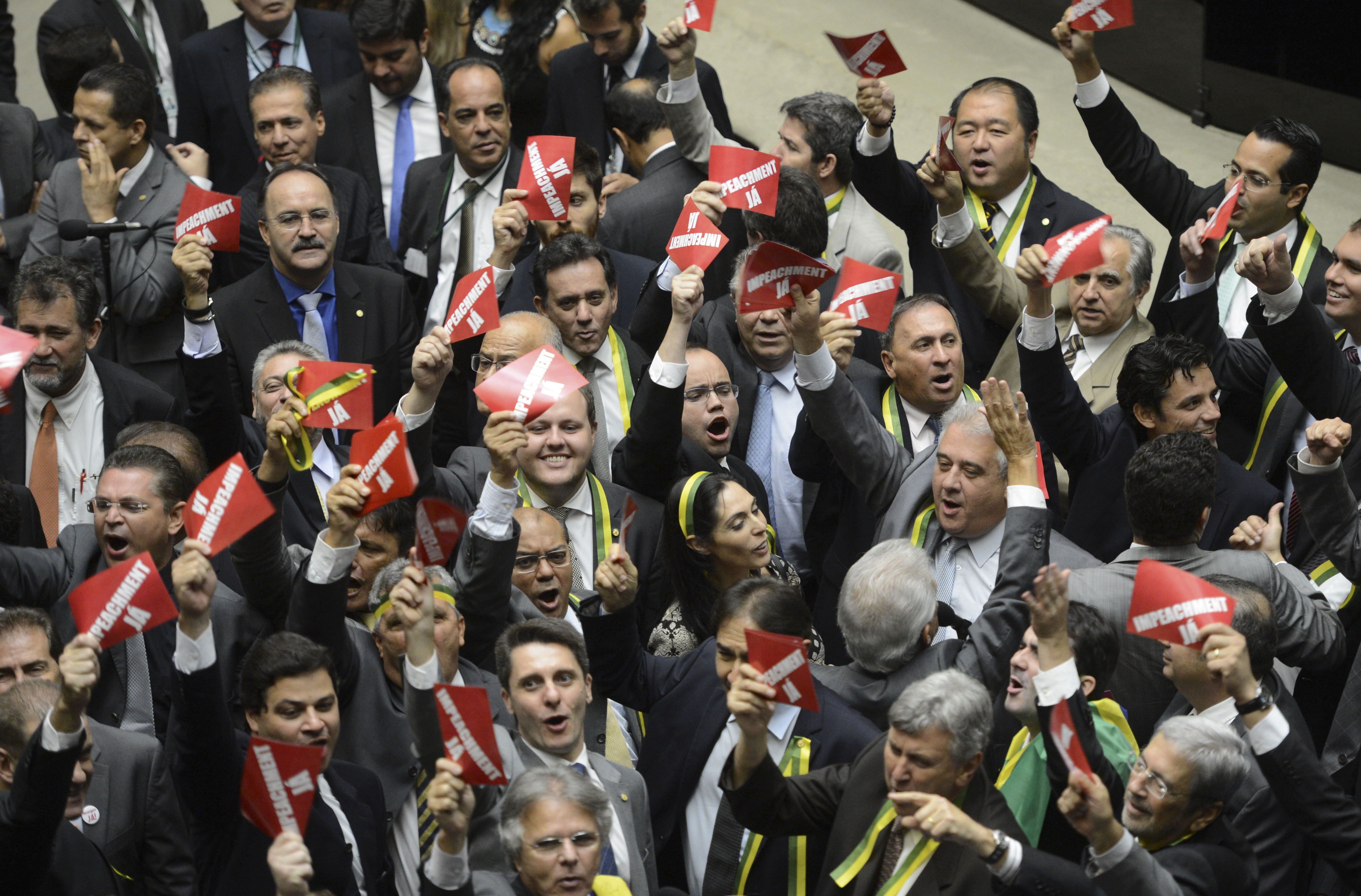 Deputados fazem protesto pró-impeachment: definido os líderes da comissão. | Fabio Rodrigues Pozzebom/Agência Brasil