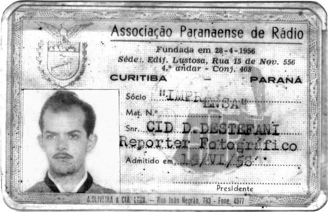 O pai, Amadeu Destefani, bem lhe arrumou um emprego de fiscal da prefeitura, assim que Cid voltou do Exército. Mas ele tinha descoberto a fotografia, por influência do amigo Manfredo Schiebler. Em 1958, tinha feito sua escolha. | Arquivo/ Cid Destefani/Arquivo/ Cid Destefani