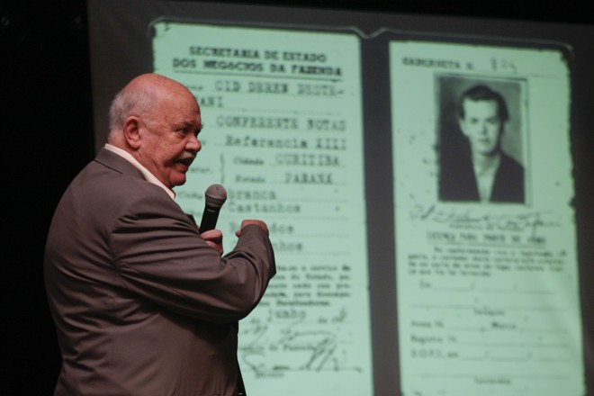 Em rara palestra em que falou de sua formação de jornalista - egresso dos anos dourados da imprensa paranaense. | DANIEL CASTELLANO/DANIEL CASTELLANO