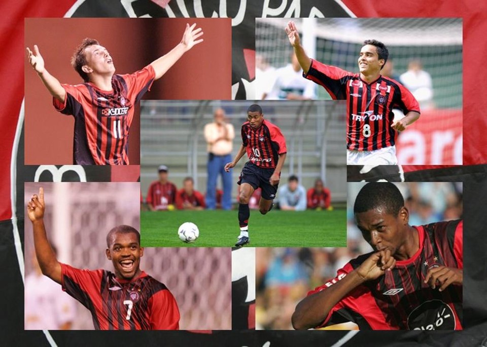Dagoberto, Kleberson, Jadson; Alan Bahia e Fernandinho: jogadores que se destacaram no Furacão. | /