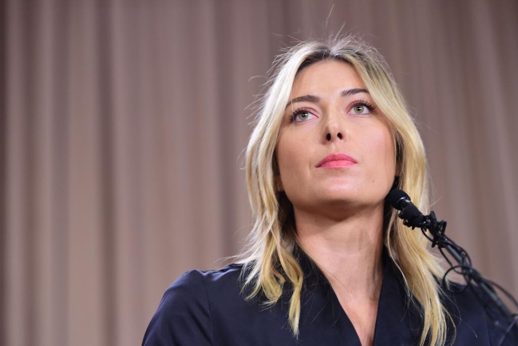 Maria Sharapova no anúncio do antidoping. | ROBYN BECK/AFP