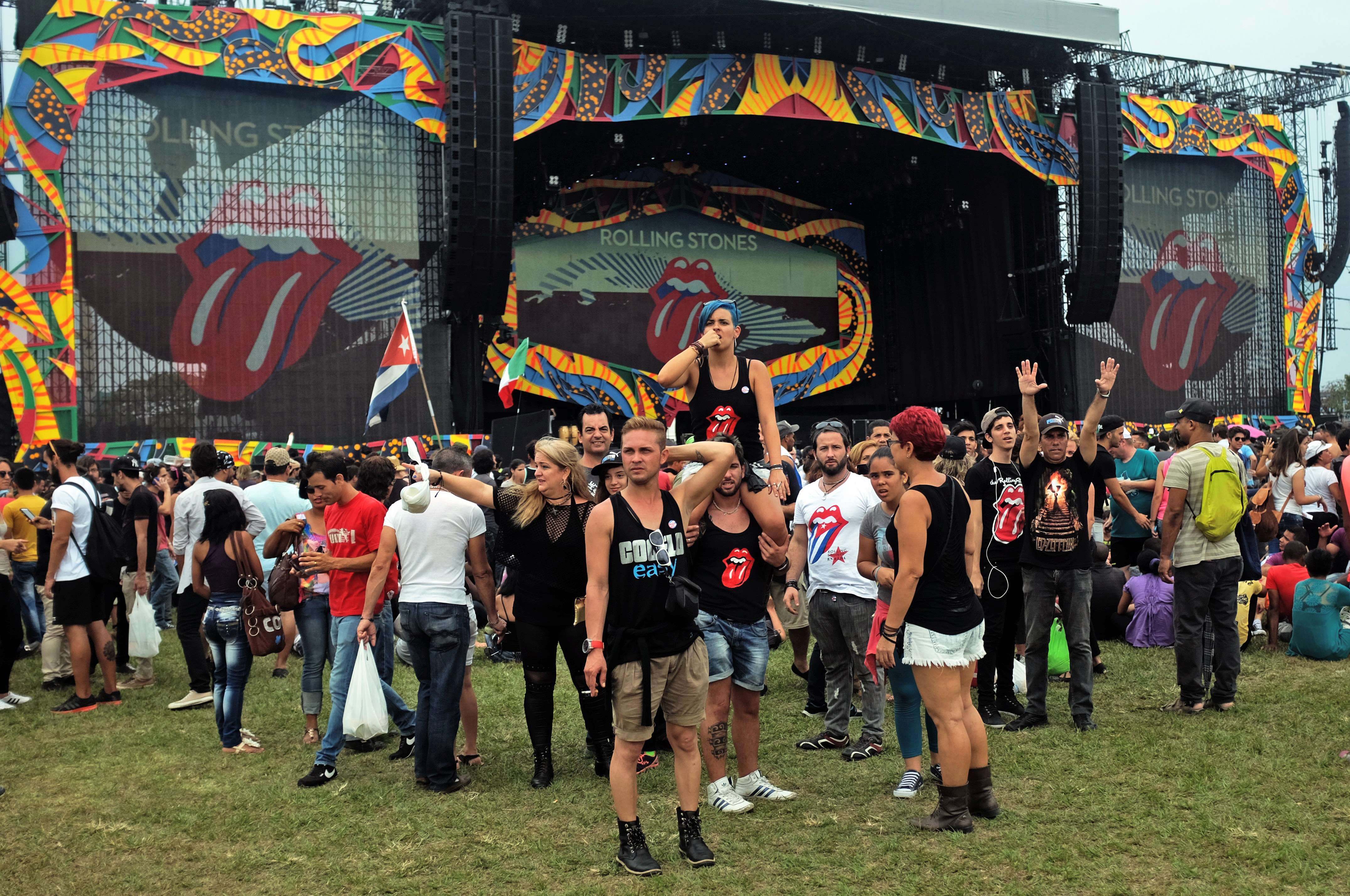 Show da banda britânica vai selar a reconciliação de Cuba com o rock | RODRIGO ARANGUA/AFP