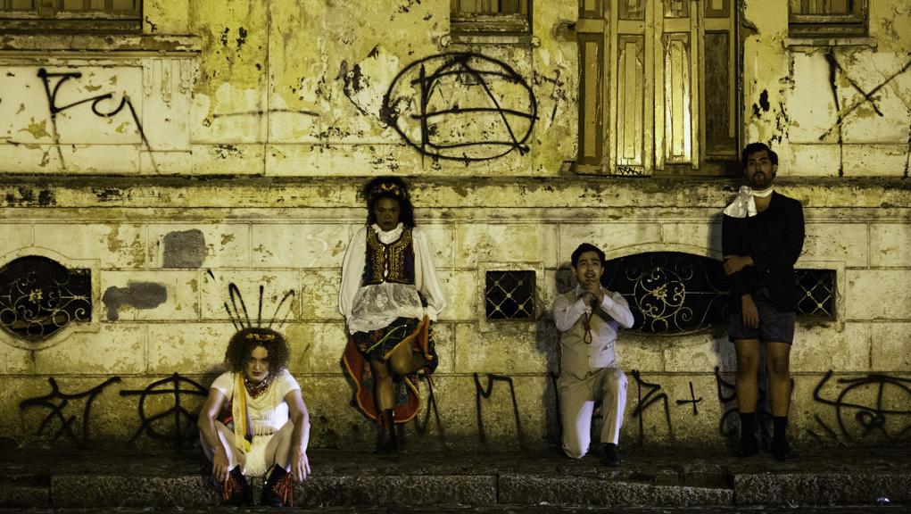 Elenco do espetáculo “Dalton Cabaré”, baseado na obra de Dalton Trevisan | Marcelo Almeida/Divulgação