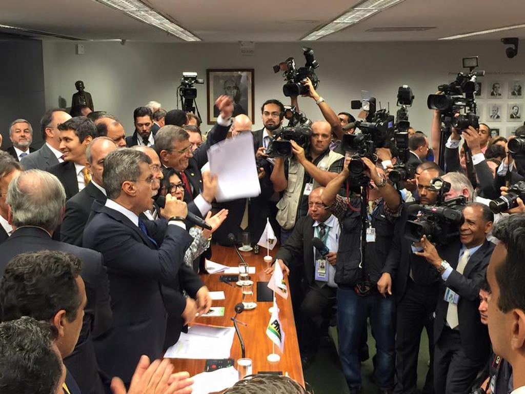 Reunião foi presidida pelo vice-presidente do PMDB, Romero Jucá. | Divulgação/PMDB