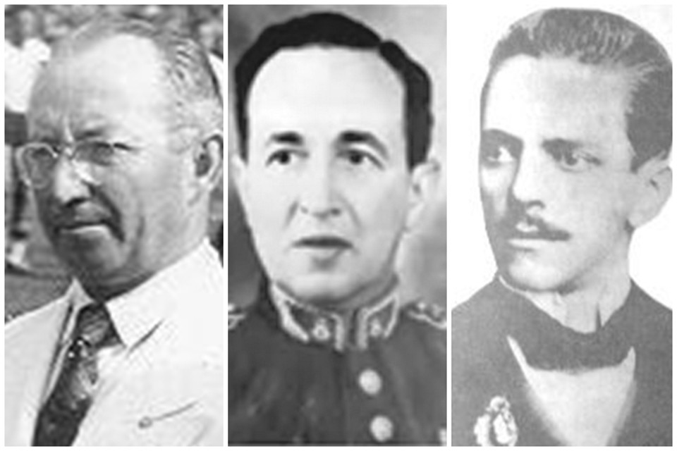 Couto Pereira, Durival Britto e Joaquim Américo: nomes fundamentais da história do futebol do Paraná. | Reprodução internet/