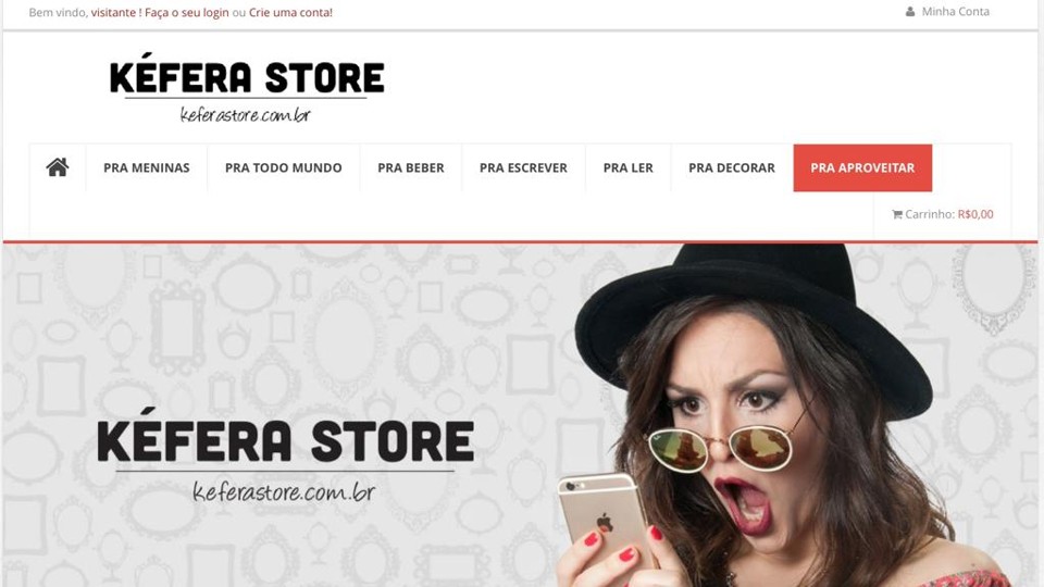 Kéfera Store foi o pontapé inicial da startup. | /