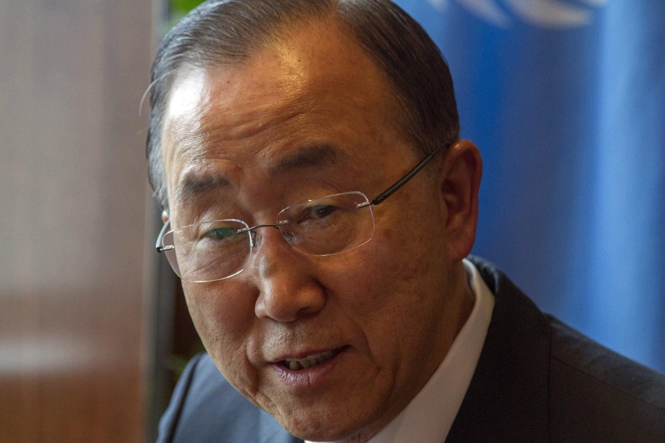 Ban Ki Moon: “Peço que os líderes adotem soluções harmoniosas e tranquilas”. | Miguel Rajmil/EFE