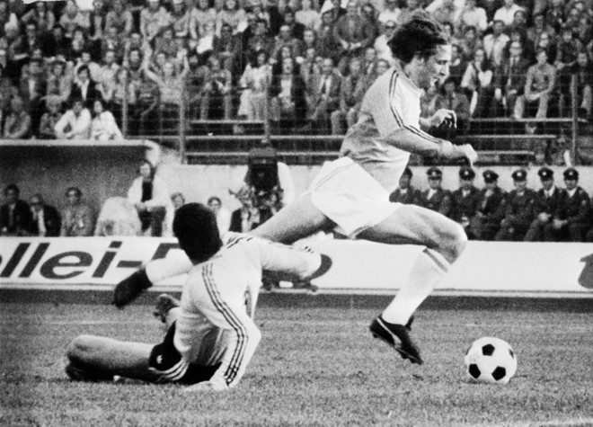 Cruyff em ação na Copa de 74. | STF/AFP
