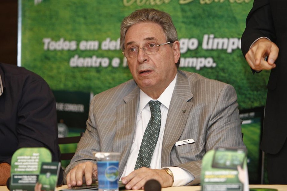 Presidente Rogério Bacellar no lançamento do código de condutas do Coritiba. | Antônio More/Gazeta do Povo