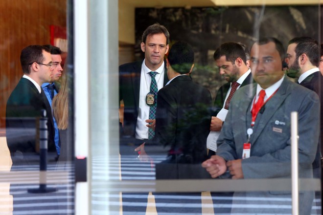 Batizada de “Aletheia” ,a nova fase da Operação incluiu buscas na sede da Odebrecht, em São Paulo (SP), nesta sexta-feira (4). Foto: | Marcos Bezerra/Futura Press/Folhapress