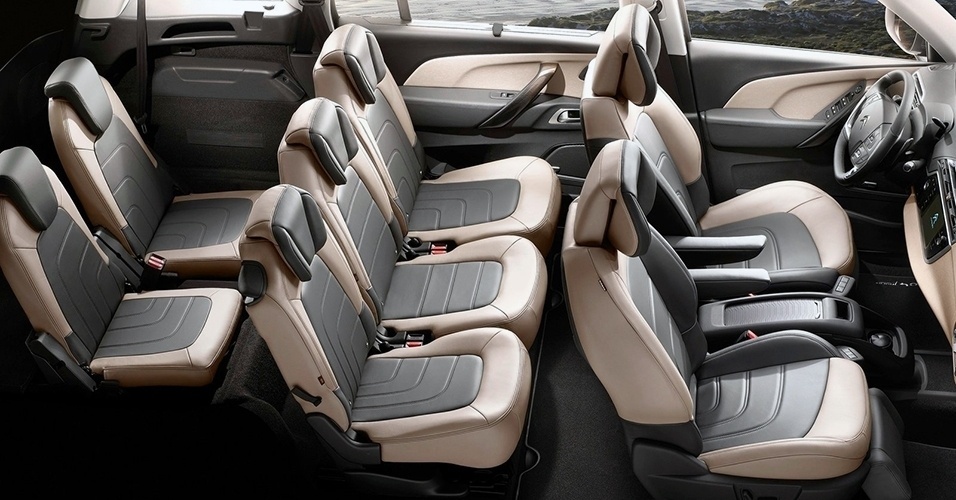A nova geração do C4 Grand Picasso é uma das opções de modelos com 7 lugares disponíveis no Brasil | Citroën/Divulgação