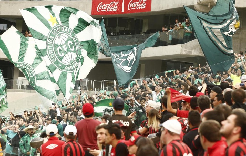 Imagem do último Atletiba disputado na Arena: 2 a 2. | Hugo Harada/Gazeta do Povo